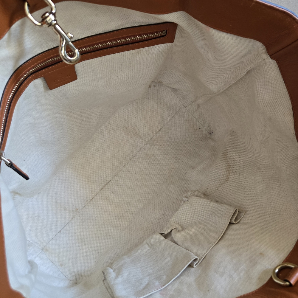 Gucci Pink GG Supreme Canvas Tote Bag - Picture 9 of 11